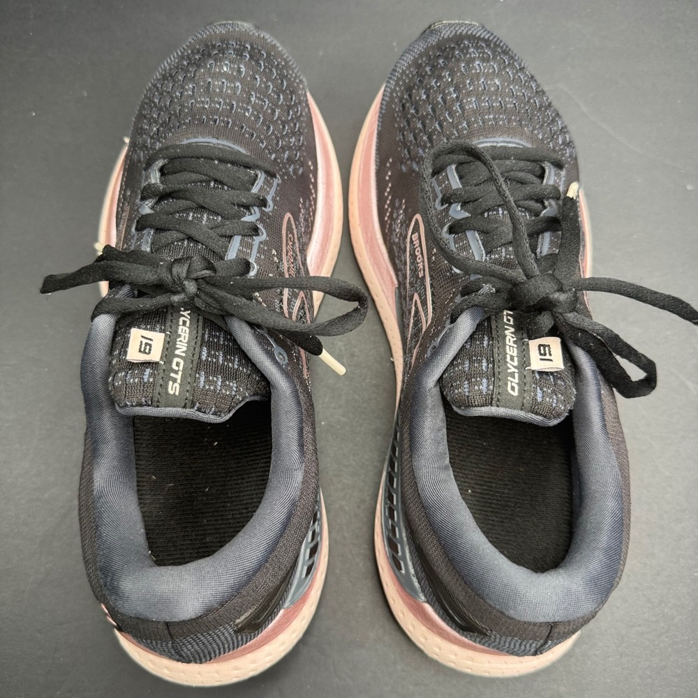 Brooks Glycerin GTS 19 Womens Running Shoes Black Rose Gold 1203441B074 Size 9 - Picture 6 of 7